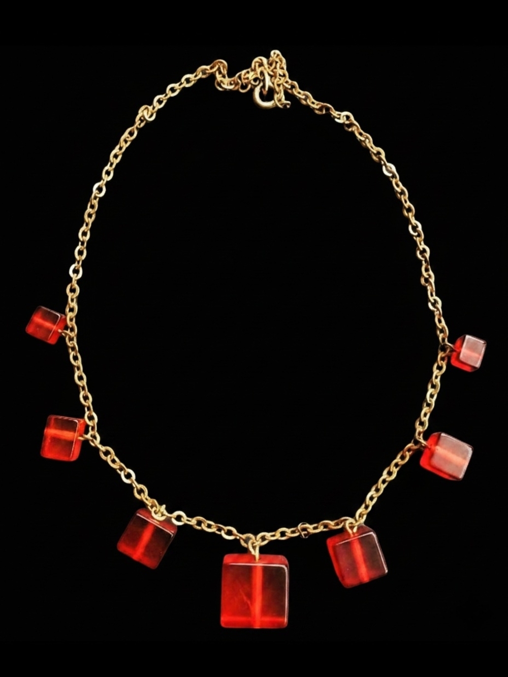 Vintage Mod Sugar Cube Necklace